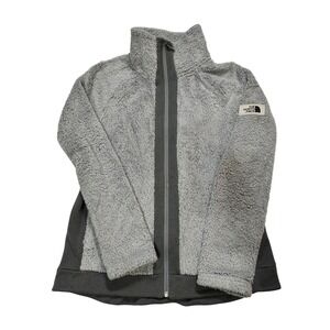North Face Womens Fleece Jacket Full Zip Gray Size M Layers Staple Cozy Outdoors